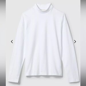Calvin Klein | Calvin Luo Heavy Cotton Mockneck Tee in Brilliant White (Small)